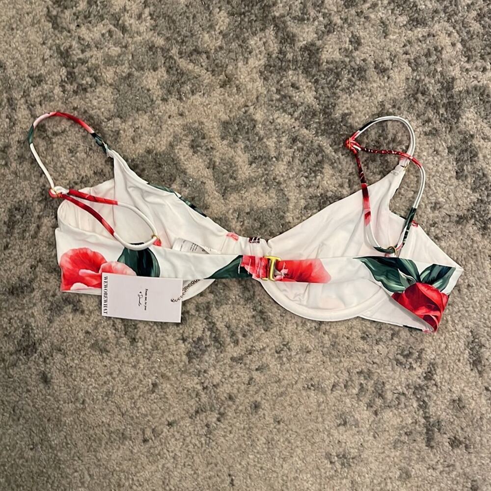 WeWoreWhat Floral Vintage Swim Top - Picture 5 of 7